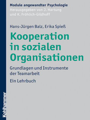 cover image of Kooperation in sozialen Organisationen